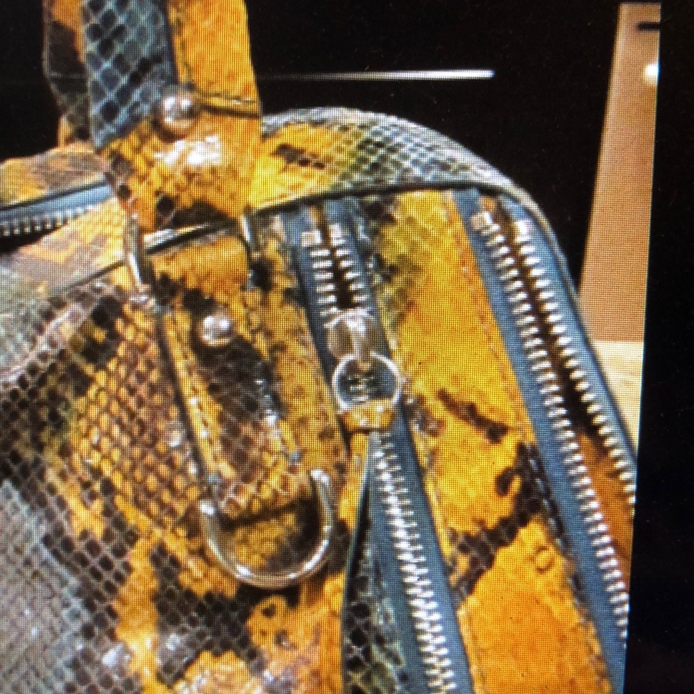 Botkier Howard St. Snakeskin /Python Satchel Euc - image 3